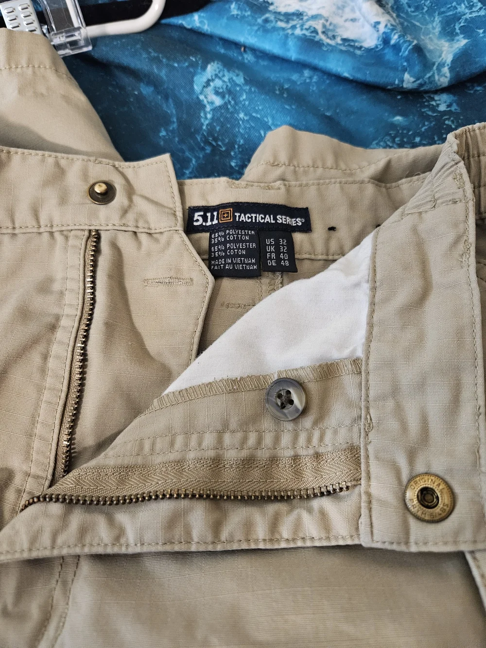 5.11 Tactical Men's Cargo Shorts Khaki 8 Pocket Utility Hiking Camping Fisherman